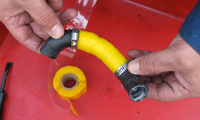 Rescue Tape saves Heater Hose